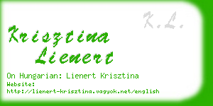 krisztina lienert business card